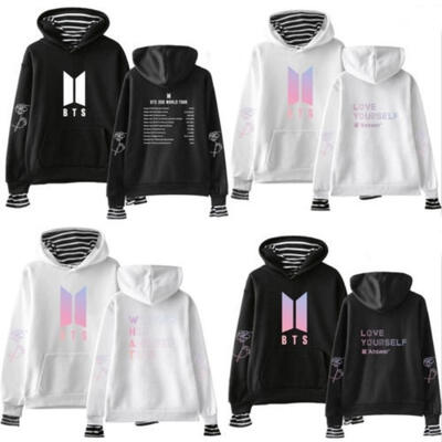 

Love Yourself KPOP BTS Bangtan Boys Sweatshirt Hoodie Pocket Sweater Unisex Hot 2018