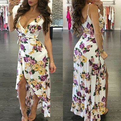 

Hot Women Summer Boho Long Maxi Dress Evening Party Cocktail Beach Sundress -XL