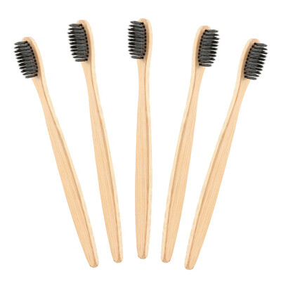 

Siaonvr Natural Environmental Protection Teeth Whitening Bamboo Handle Soft Toothbrush