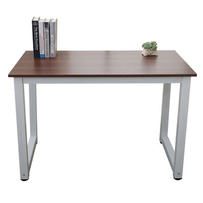 

110cm Decent High Strength Wooden Computer Desk Multifunctional Study Office Desk Brown
