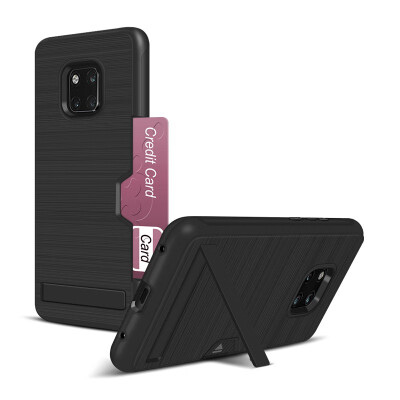 

Hybrid Bumper Case Huawei Mate 20 Pro Card Holder Cover Huawei Mate 20 Pro 20pro LYA-L29 LYA-L09 LYA-L0C TPU Stand Case