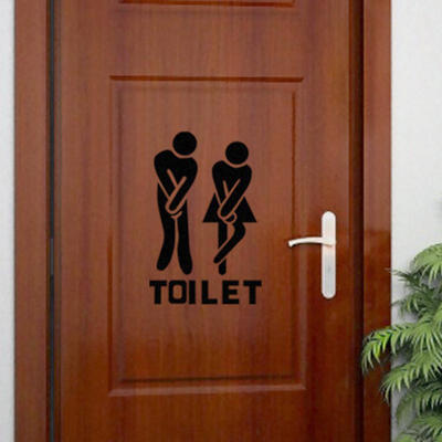 

Greensen 5pcs Funny Toilet Sticker Marker Sign Reminder Bathroom Decoration