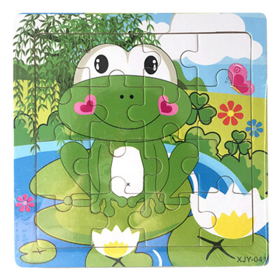 

Gotoamei Wooden Puzzle Educational Developmental Baby Kids Training Toy