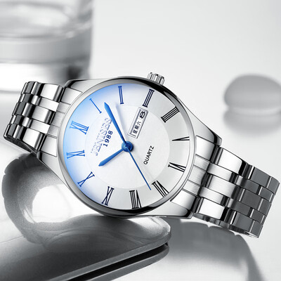 

True belt non-mechanical watch male students waterproof mens watch Korean version of quartz watch network celebrity watch