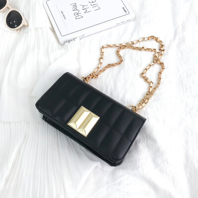 

Simple fashion casual mobile phone bag wild embroidery thread handbag female 2019 new foreign style texture chain Messenger bag
