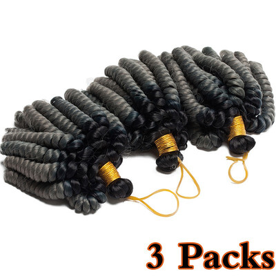 

3 Packs Jamaican Bounce Hair Short Curly Crochet Braids Hair Extension Curly Crochet Hair Synthetic Braids Twist Hair For Women