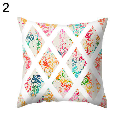 

Rhombus Geometric Throw Pillow Protector Case Cushion Cover Sofa Bedding Article