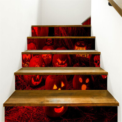 

〖Follure〗Halloween 3D Simulation stair stickers Waterproof Wall Stickers DIY Home Decor