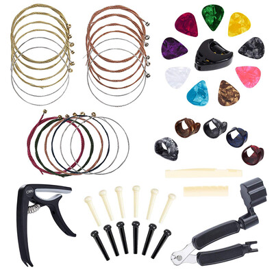 

Guitar Accessories Kit Guitar Playing Maintenance Tool Changing Set