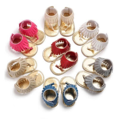 

Pincess Summer Sandals Newborn Sole Shoes Infant Girl Toddler Crib Soft Moccasin