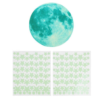 

Large Moon Stars Combination Set Glow Luminous DIY Wall Sticker Home Decor