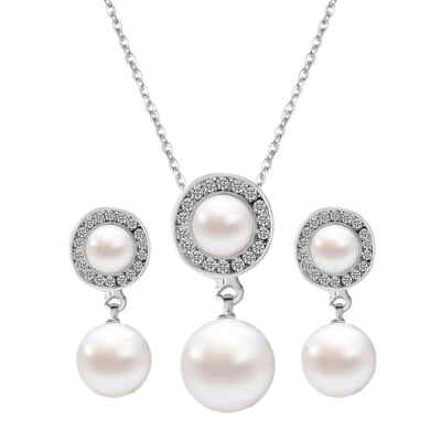 

Delicated Bride Wedding Pear Sparkling Shining Rhinestone Necklace Earrings Kit Lady Gift Jewelry Set