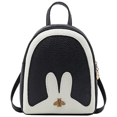 

Lovely Women Rabbit Ear Backpacks Quality Leather Girls Back Bags Fashion Teenage Girls Cute School Bags Travel Bags