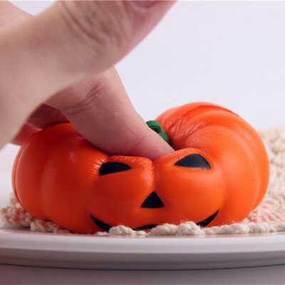 

Siaonvr Halloween Soft Pumpkin Cartoon Squishy Slow Rising Squeeze Toy Phone Straps