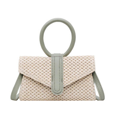 

PU Leather Straw Circle Handbags Shoulder Packs Women Flap Crossbody Bags