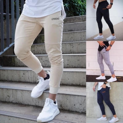 

Mens Slim Fit Sports Gym Pants Jogging Running Trousers Tracksuit Sweatpants