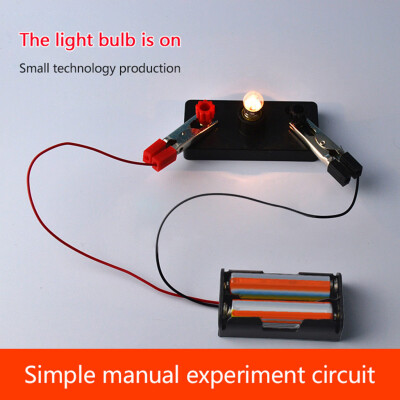 

Gobestart Electric Circuit Kit Kids Student School Science Light Bulbs Toy Educational DIY