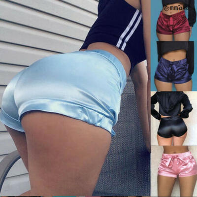 

Sexy Womens Satin Shorts Hot Pants Casual Beach Pocket Mini Short Pants Summer