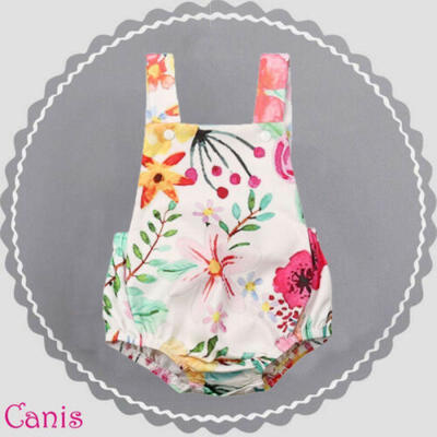 

Fashion Newborn Kid Baby Girl Strap Romper Outfits Jumpsuit Clothes Summer 0-24M