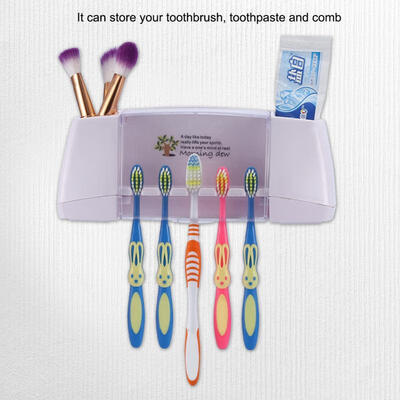 

Greensen Plastic Wall-mounted Toothbrush Toothpaste Holder Storage Rack Bathroom