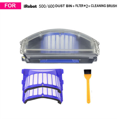 

〖Follure〗Dust Bin & Filter & Cleaning Brush Accessories For Roomba 500600 Vacuum Cleaner