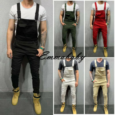 

Fashion Men Casual Bib Overalls Canvas Shorts Lightweight Jumpsuit Rompers