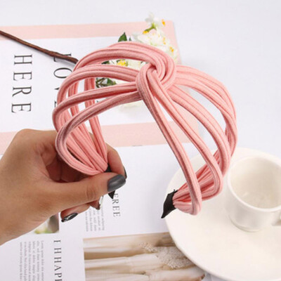 

Hoop Sweet Bow Knot Hollow Headband Wide Band Hairband Hair Trendy