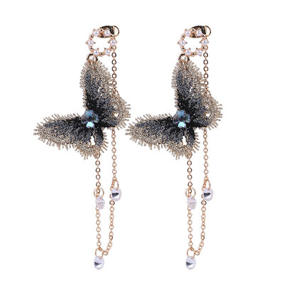 

Fashion Exquisite Alloy Butterfly Decor Dangle Earrings Jewelry Ornament