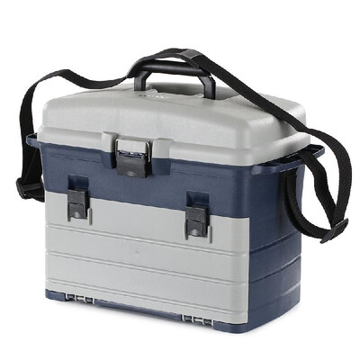

Lixada Spacious Fishing Tackle Box Lures Baits Accessory Sea Boat Fishing Box Case with Three Trays