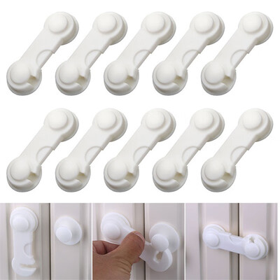 

10 PCS Multi-functional Baby Infant Kids Adhesive Safety Locks Latches Door Cupboard Cabinet Fridge