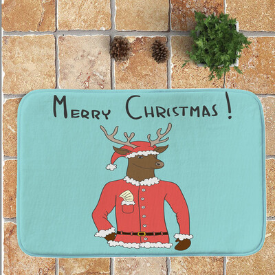

Tailored Christmas Festival Entrance Door Bathroom Mat Indoor Bath Decor