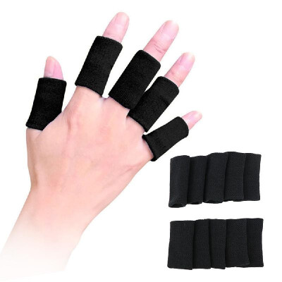 

10Pcs Finger Sleeves Finger Brace Thumb Support Protector For Basketball Volleyball Baseball Badminton Tennis Boating Gym