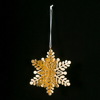 

Siaonvr Wrought Iron Cutout Three-dimensional Snowflake Pendant Christmas Tree Decor