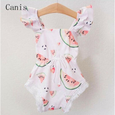 

Newborn Baby Girl Romper Jumpsuit Bodysuit Playsuit Cotton Outfit Summer Clothes