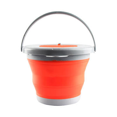 

Folding Bucket with Cover Portable Folding Bucket Car Wash Fishing Bucket