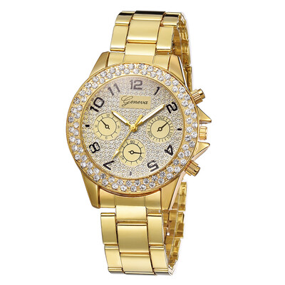 

Golden steel belt watch 2019 new simple temperament quartz watch ladies watch watch wholesale