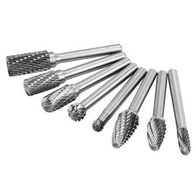 

Greensen 8Pcs Double Cut Tungsten Steel Carbide Rotary Burr Die Grinder Bit Tool Set