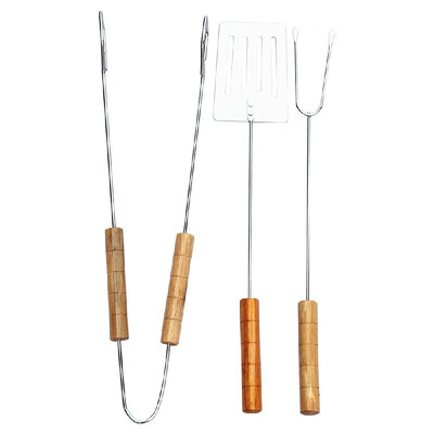 

BBQ Tool Set Barbecue Grill Pastry Tools Baking Cooking Tongs Spatula Fork Kicthen Food Stainless Steel Tool Set