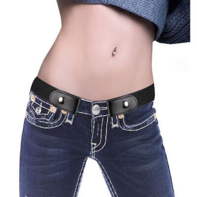 

Women Lady Classic Buckle-free Waist Belt Elastic Stretch Waistband Xmas Gift