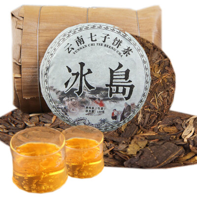 

Puer Raw Tea Pie Icelandic Ancient Leaves Seven Sons Tea Sheng Cha Green Food Health Care