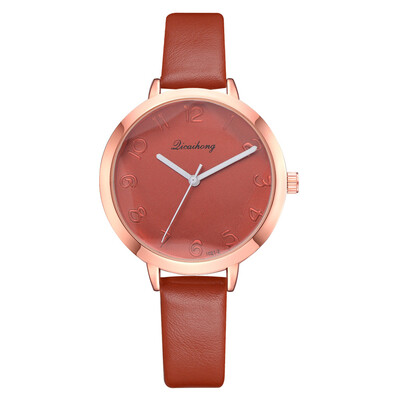 

Europe&the United States trend fashion table foreign trade explosions simple casual ladies watch fashion PU strap watch hot sale
