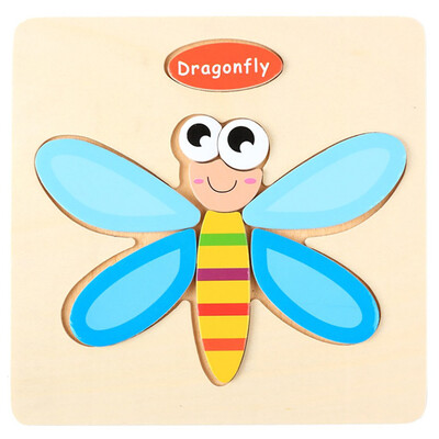 

Gotoamei Wooden Puzzle Educational Developmental Baby Kids Training Toy