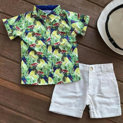 

UK Casual Toddler Kids Baby Boy Clothes Outfits Sets Short Sleeve T-Shirt Pants