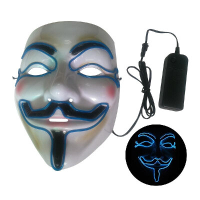 

Halloween Party Mask LED Scary Flash Mask EL Line Light Mask Cosplay Mask Party Clothing Mask Supplies Multi-color Optional