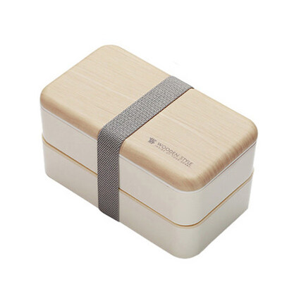 

Portable 2 Layer Lunch Box Bento Boxes Picnic Work Food Container Camping