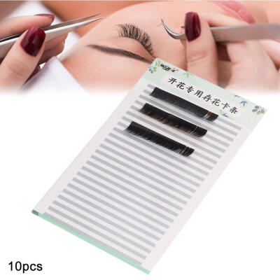 

Greensen 10Pcs Professional False Grafted Eyelashes Storage Card Container Strip Deposited