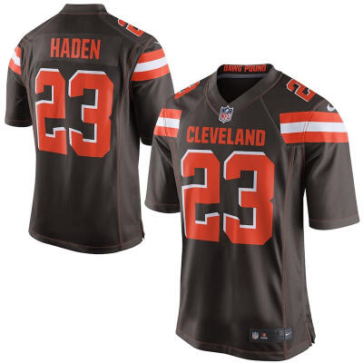 

Youth Football Jersey Cleveland Browns Joe Haden Brown Game Jersey