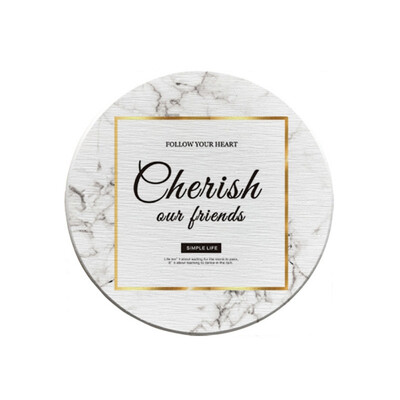 

Insulation Coaster Table Mat Marble Diatom Mud Moisture-Proof Anti-Scalding Insulation Coaster