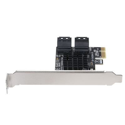 

PCIE to SATA Card PCI-E Adapter PCI Express to SATA30 Expansion Card 4Port SATA III 6G for SSD HDD
