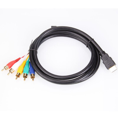 

5Ft HDMI Male to 5-RCA RGB Audio Video AV Component Adapter Converter Cable Cord